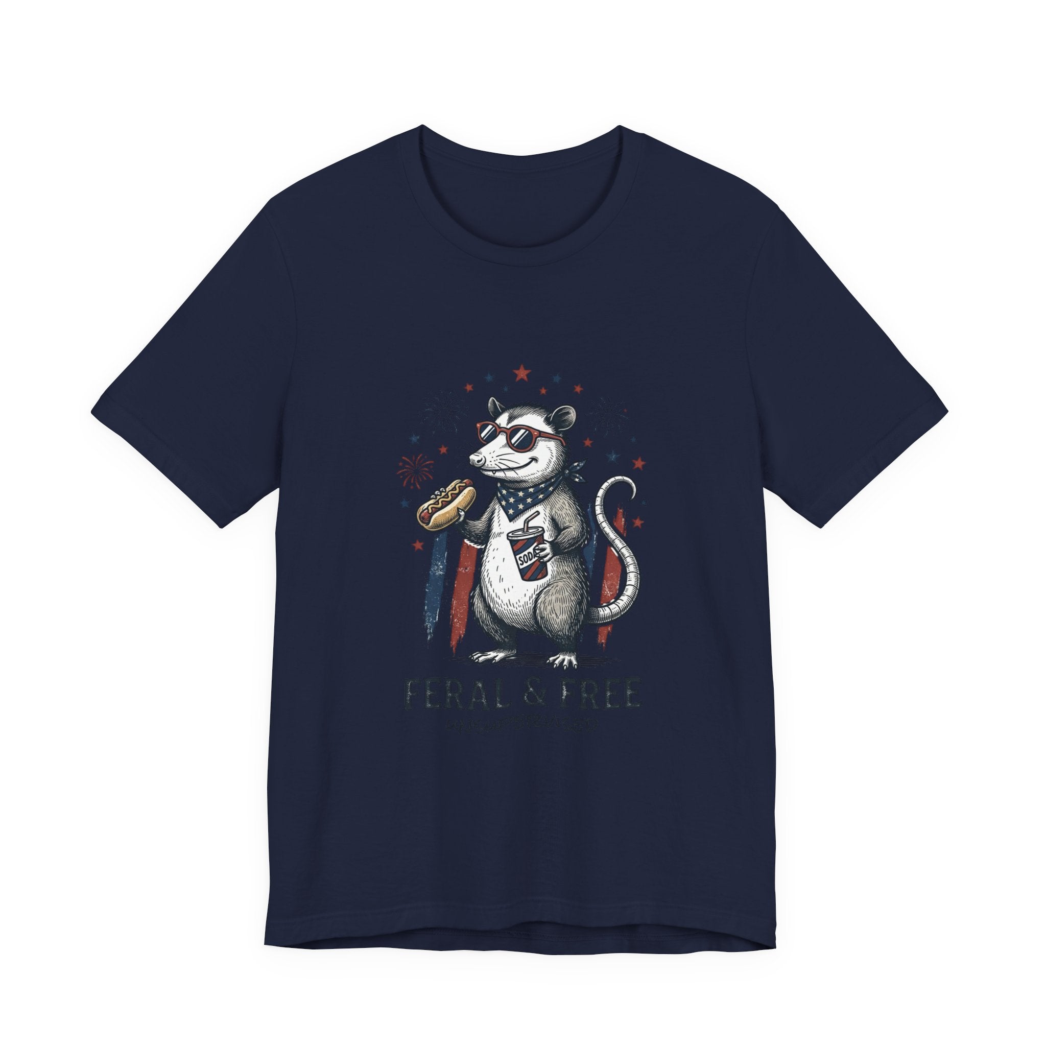 Feral & Free possum tee | sarcastic, quirky humor graphic tee