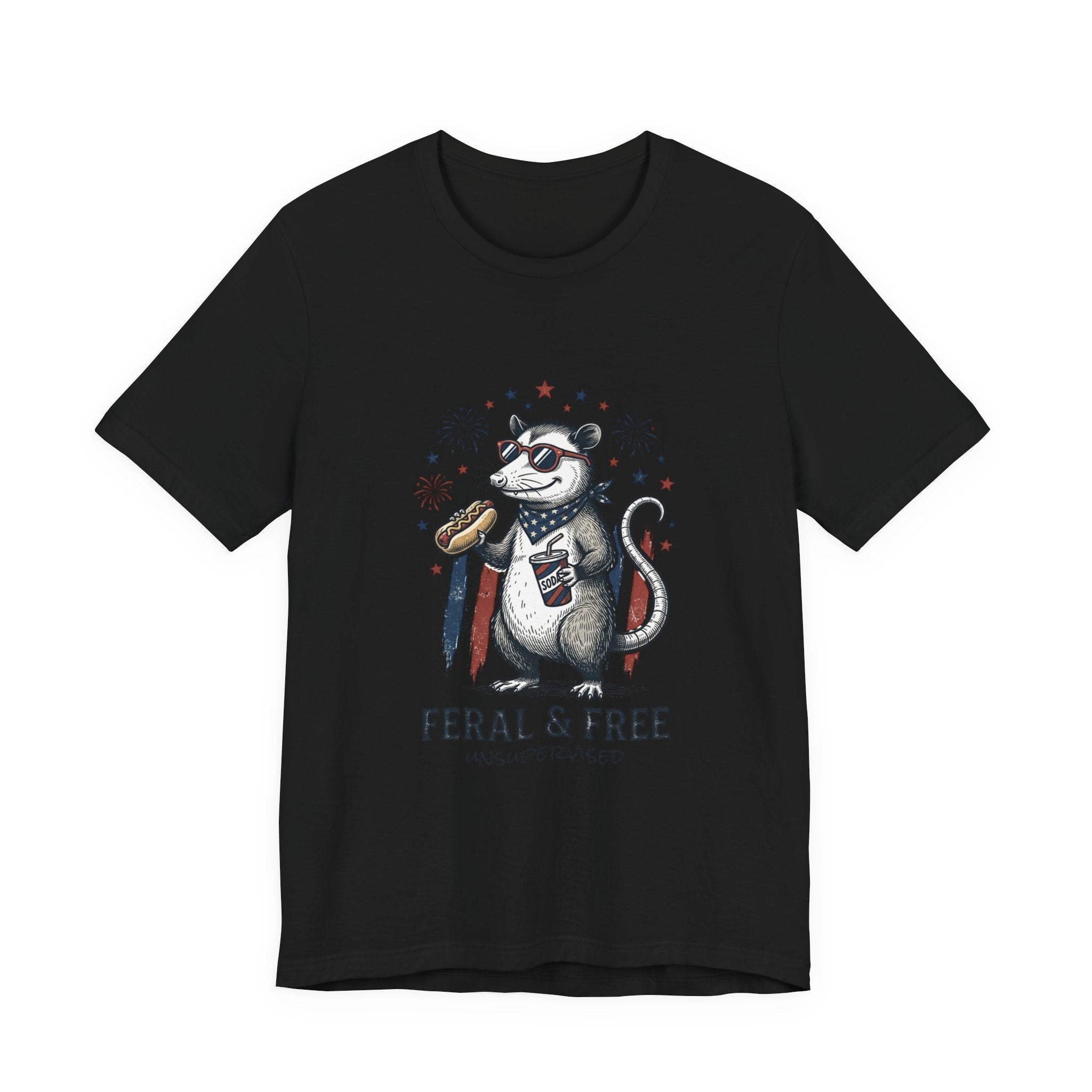 Feral & Free possum tee | sarcastic, quirky humor graphic tee