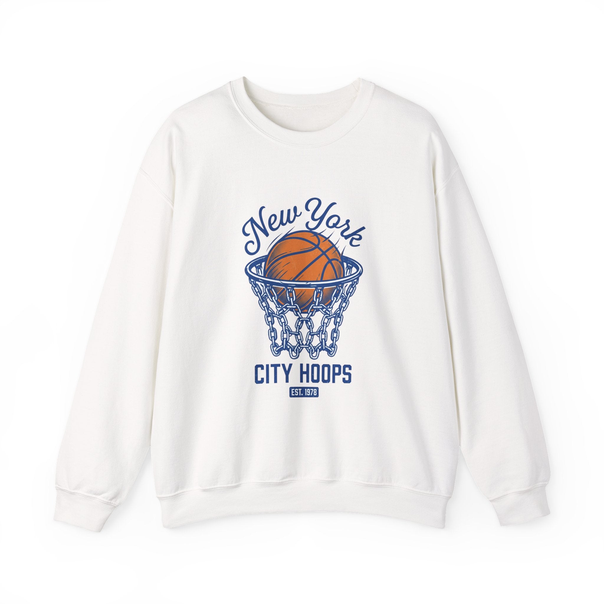 City Hoops Retro Basketball Sweatshirt | Collegiate NY Varsity