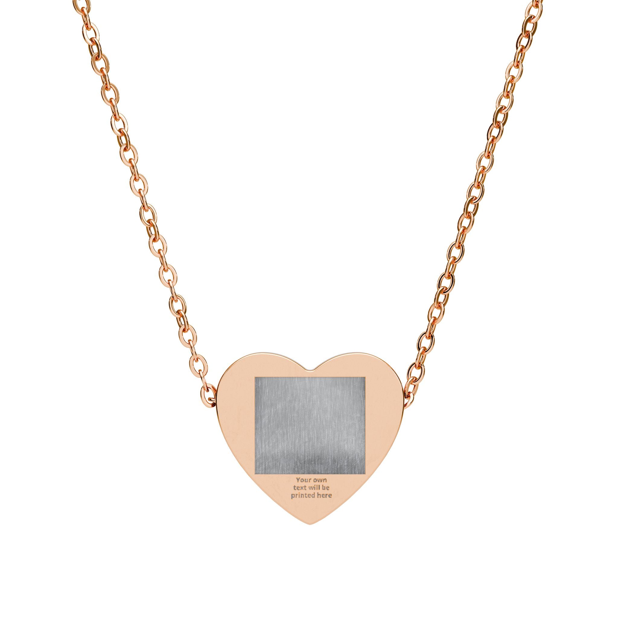 Engravable Heart Necklace — Personalized Sterling Silver Pendant for Mom, Anniversary & Gifts