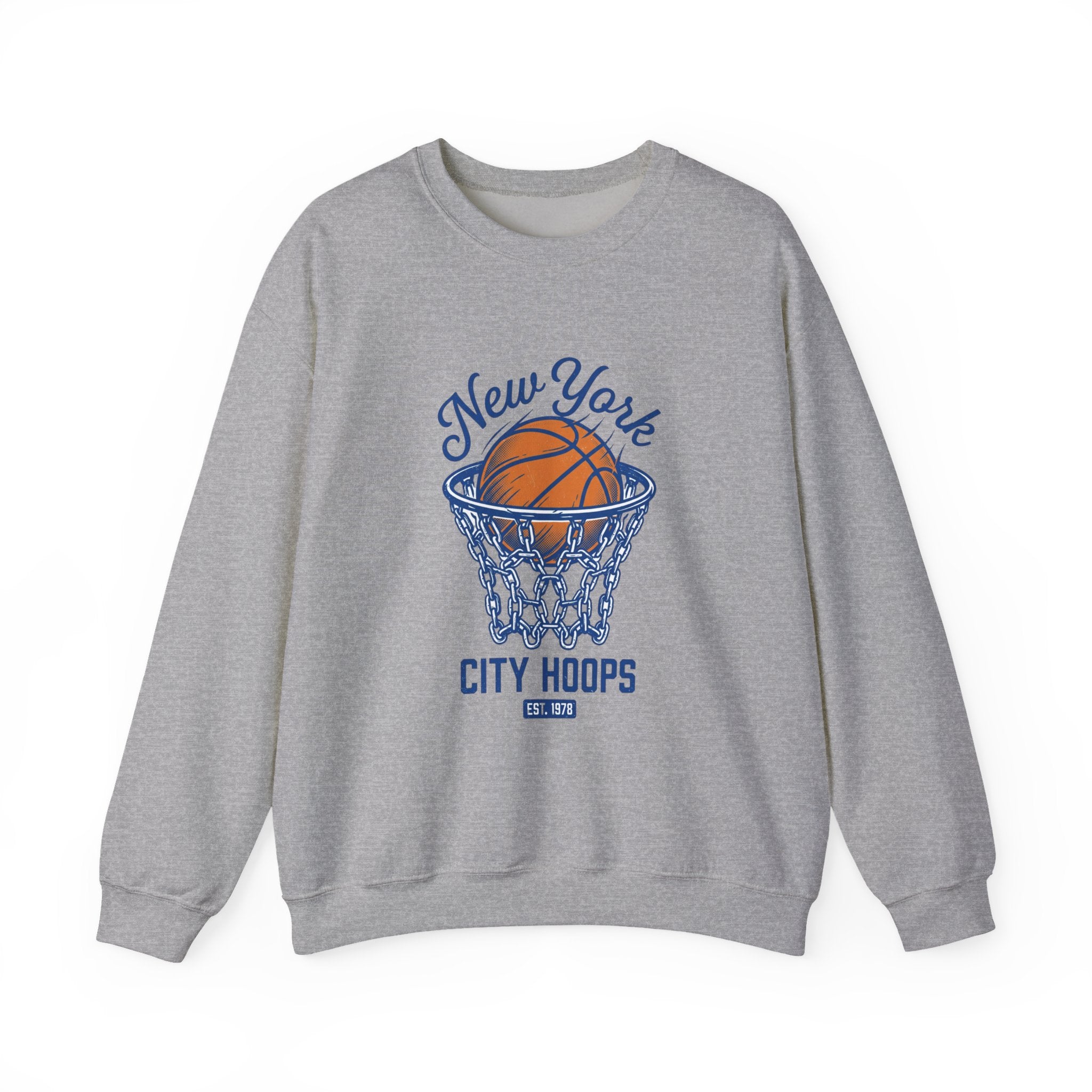 City Hoops Retro Basketball Sweatshirt | Collegiate NY Varsity