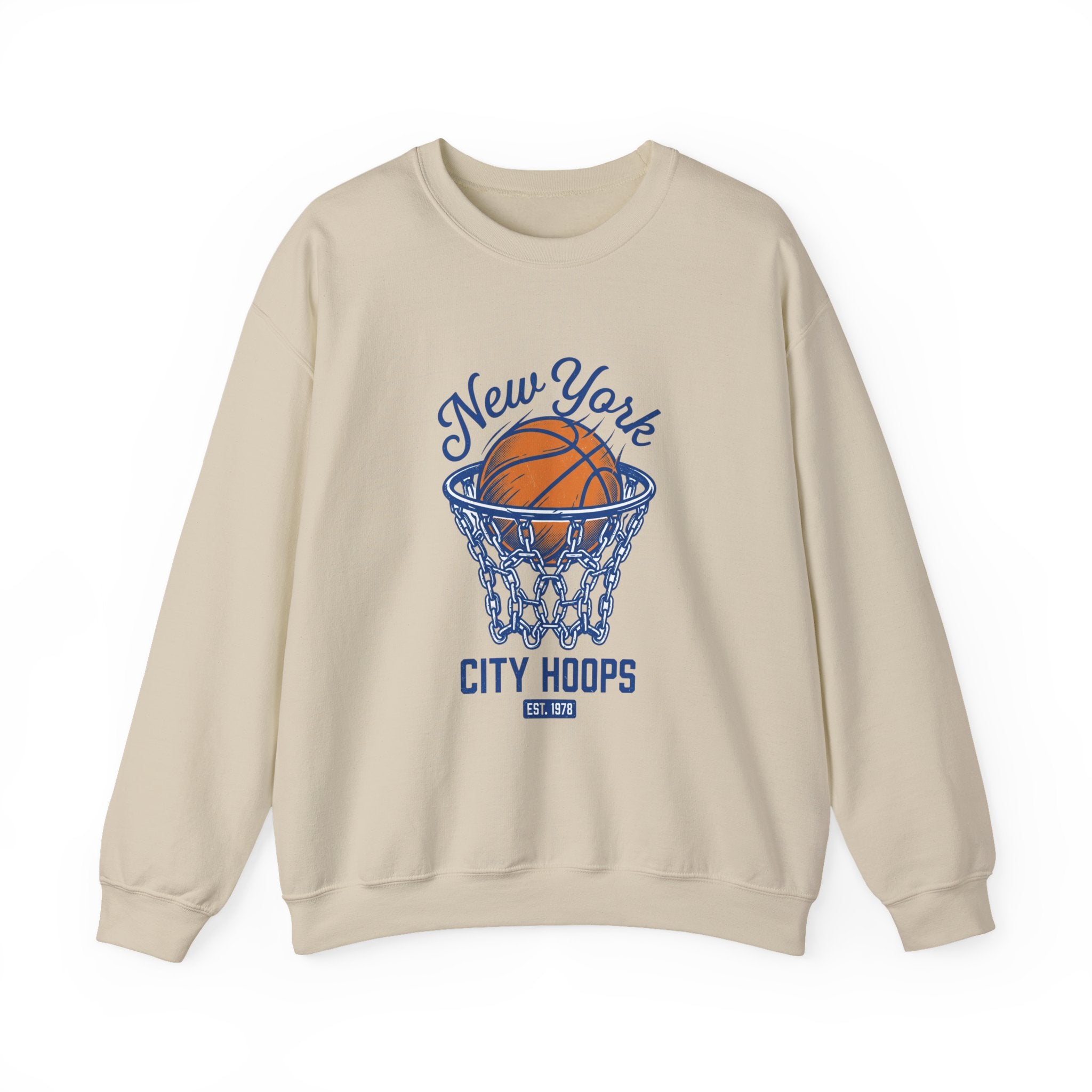 City Hoops Retro Basketball Sweatshirt | Collegiate NY Varsity