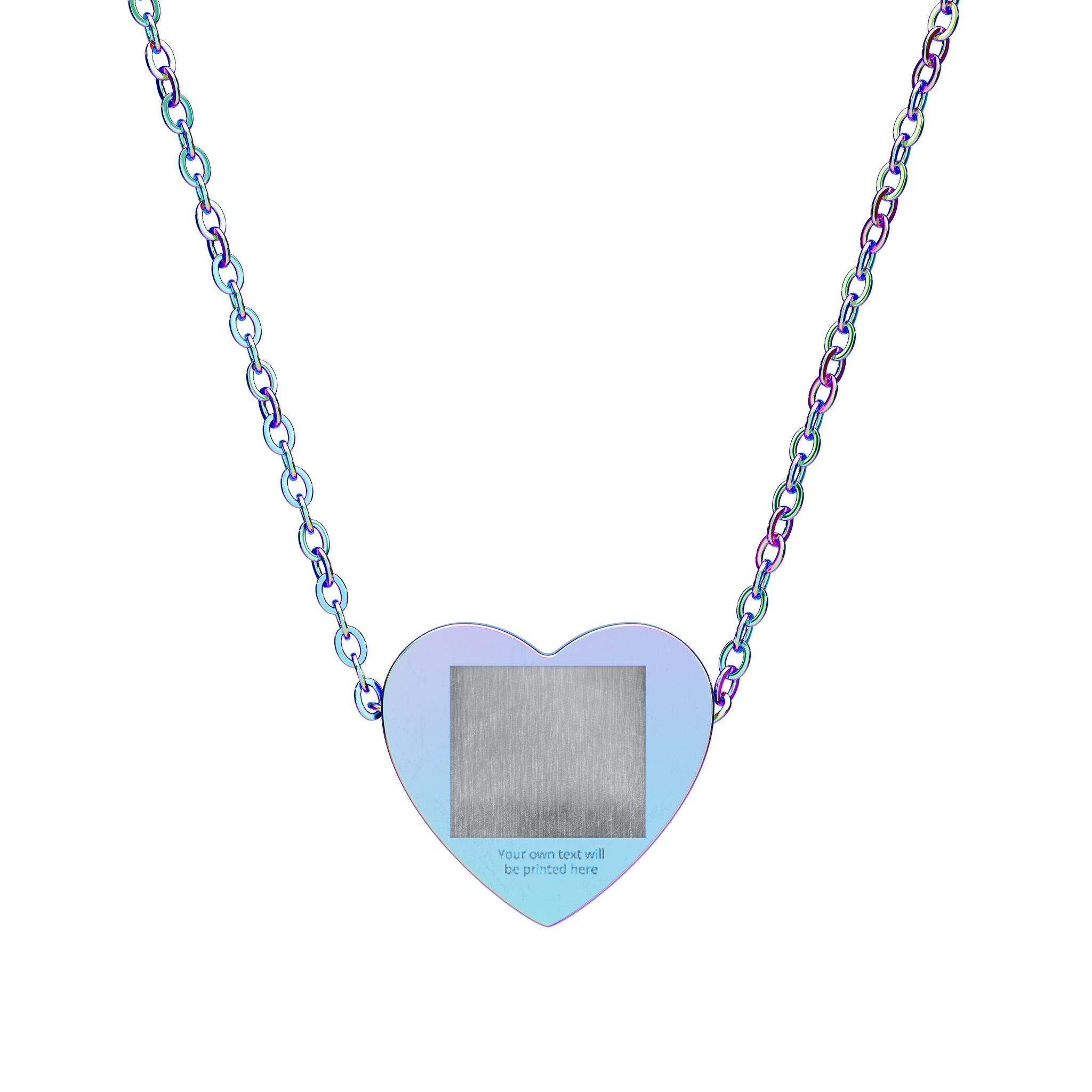 Engravable Heart Necklace — Personalized Sterling Silver Pendant for Mom, Anniversary & Gifts